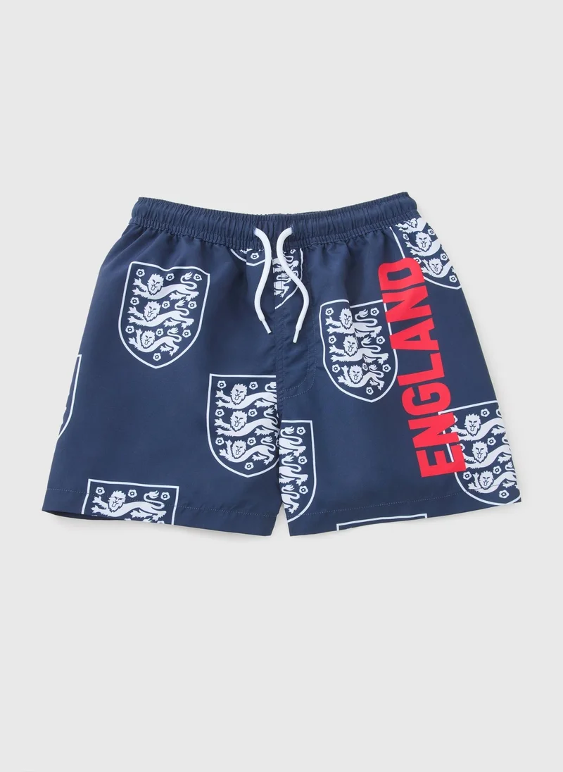 Matalan Boys Navy England Swimshorts