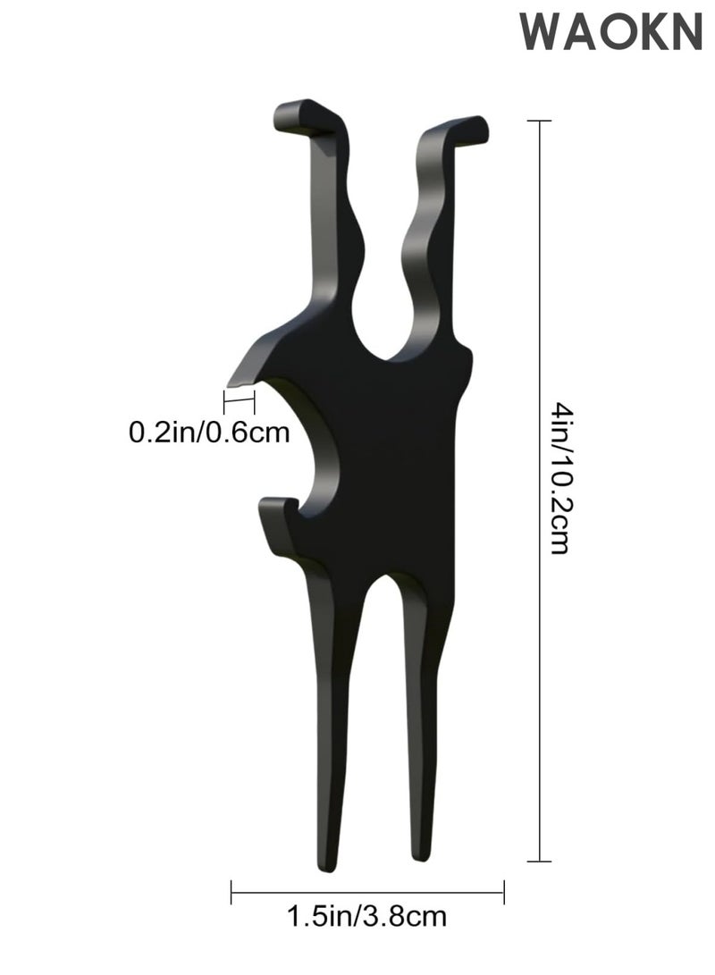 WAOKN 3 in 1 Golf Multi-Tool,Protable Divot Repair Tool,Magnetic Holder for Golf Cart – Fits 25 to 40 Ring Gauge, Metal Magnetic Golf Cart Holder with Clamp, Can Opener and Ball Marker, Golf Divot Tool & Ball Marker, Golf Accessories and Gifts for Men - Image 4