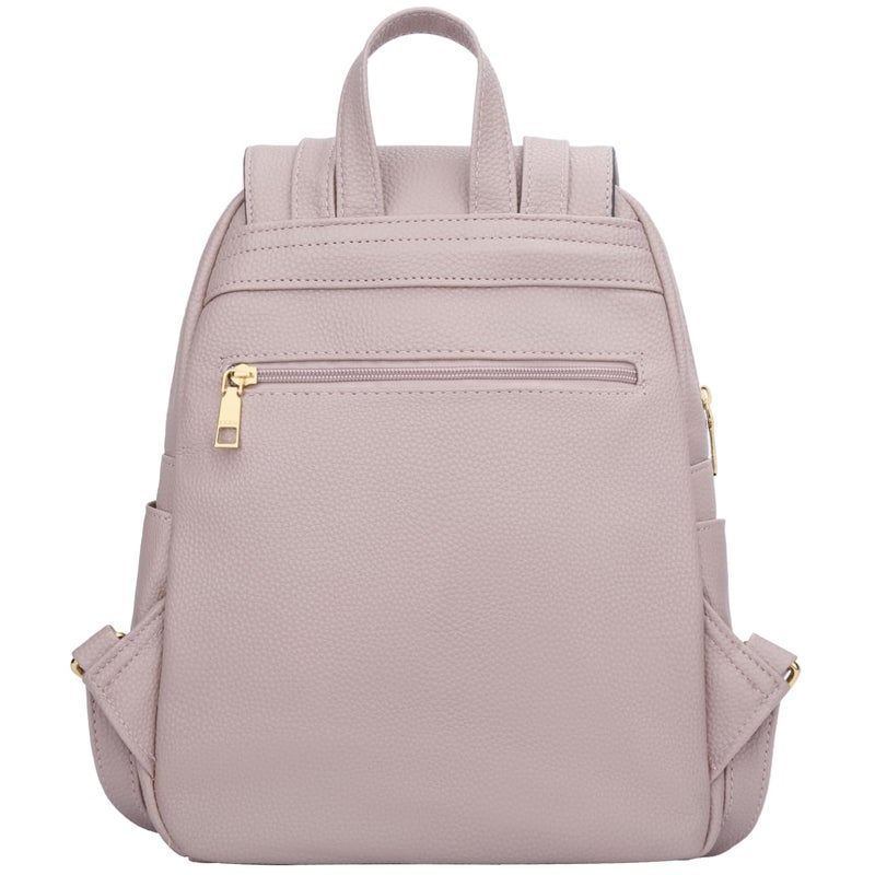 KKXIU Trendy Leather Backpack Purse for Women and Ladies Shoulder Travel Daypacks Bags (A-Pink) - Image 4