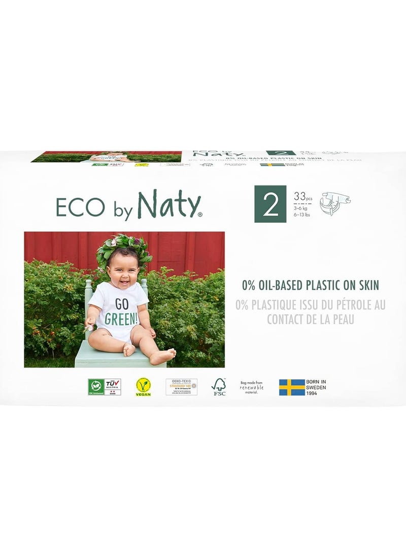 ECO by Naty Eco by Naty DIAPERS SIZE 2, 33 PCS (3-6 KG, 6-13 LBS) 