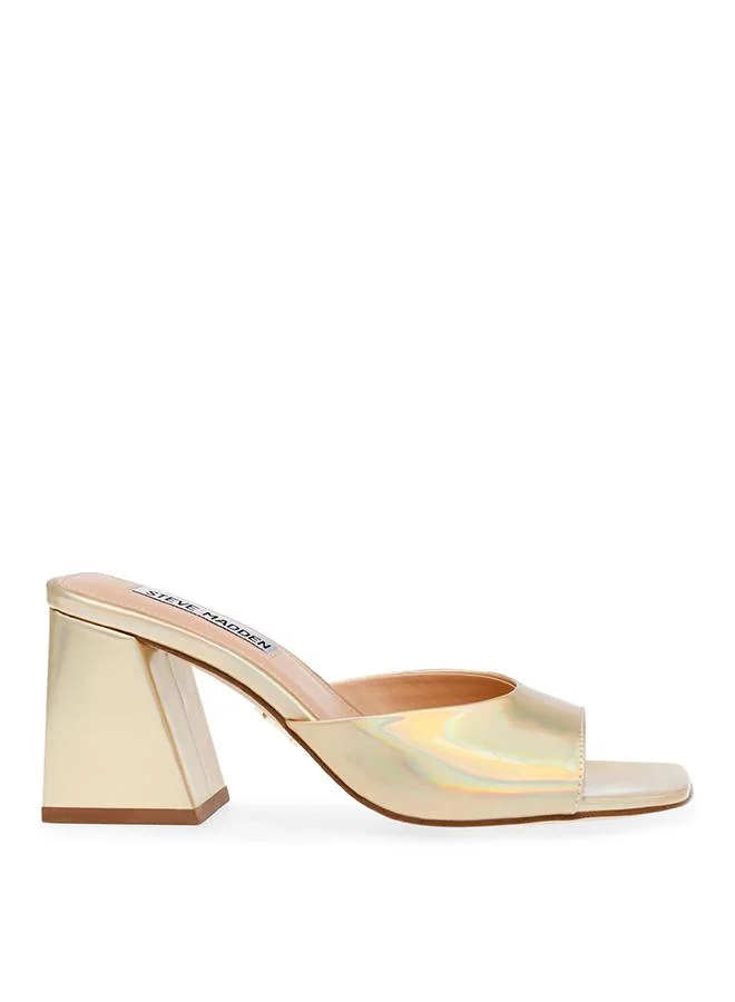 ستيف مادن Glowing Gold Women's Heeled Sandals
