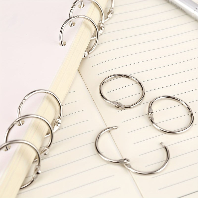 Binder Rings 36 Pack 1 Inch Loose Leaf Rings Index Card Rings for Flash Cards Study Organization Craft Office Supplies Key Rings - Image 4