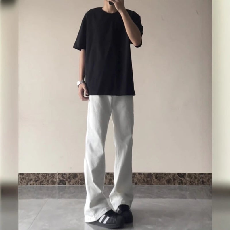 Unisex Casual Daily Denim Jeans - Image 4