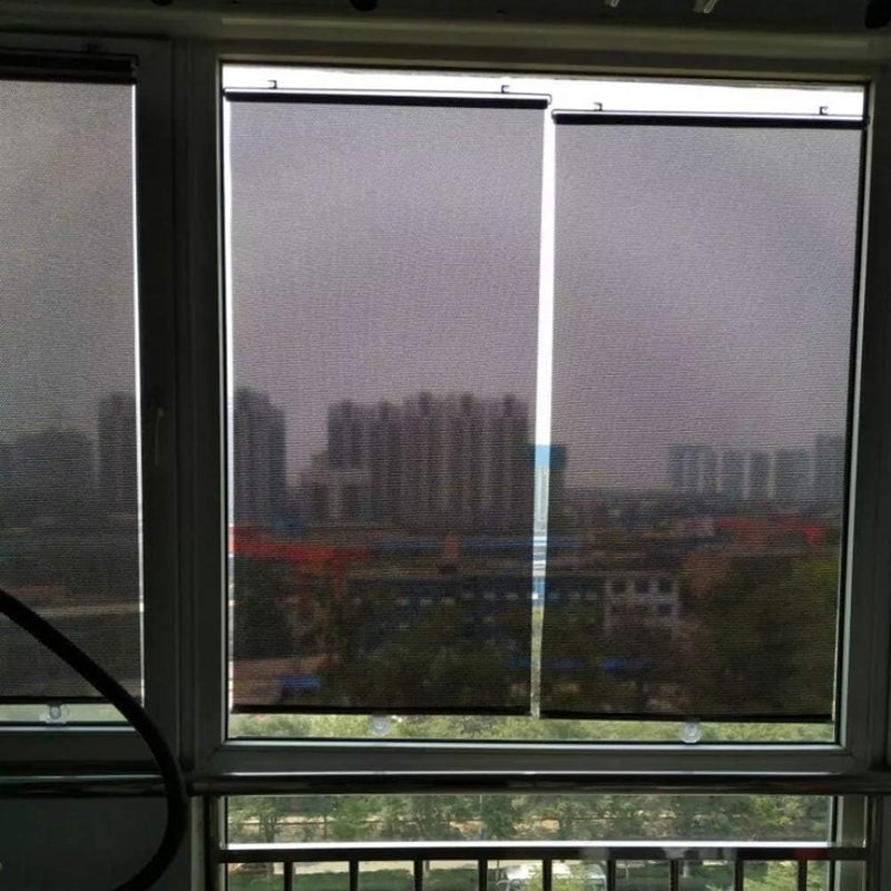 klarako Blackout Blind Shade with Suction Cups Temporary Portable Window Cover Curtain Sunshade Blackout Curtain Roller Sunshade - Image 5