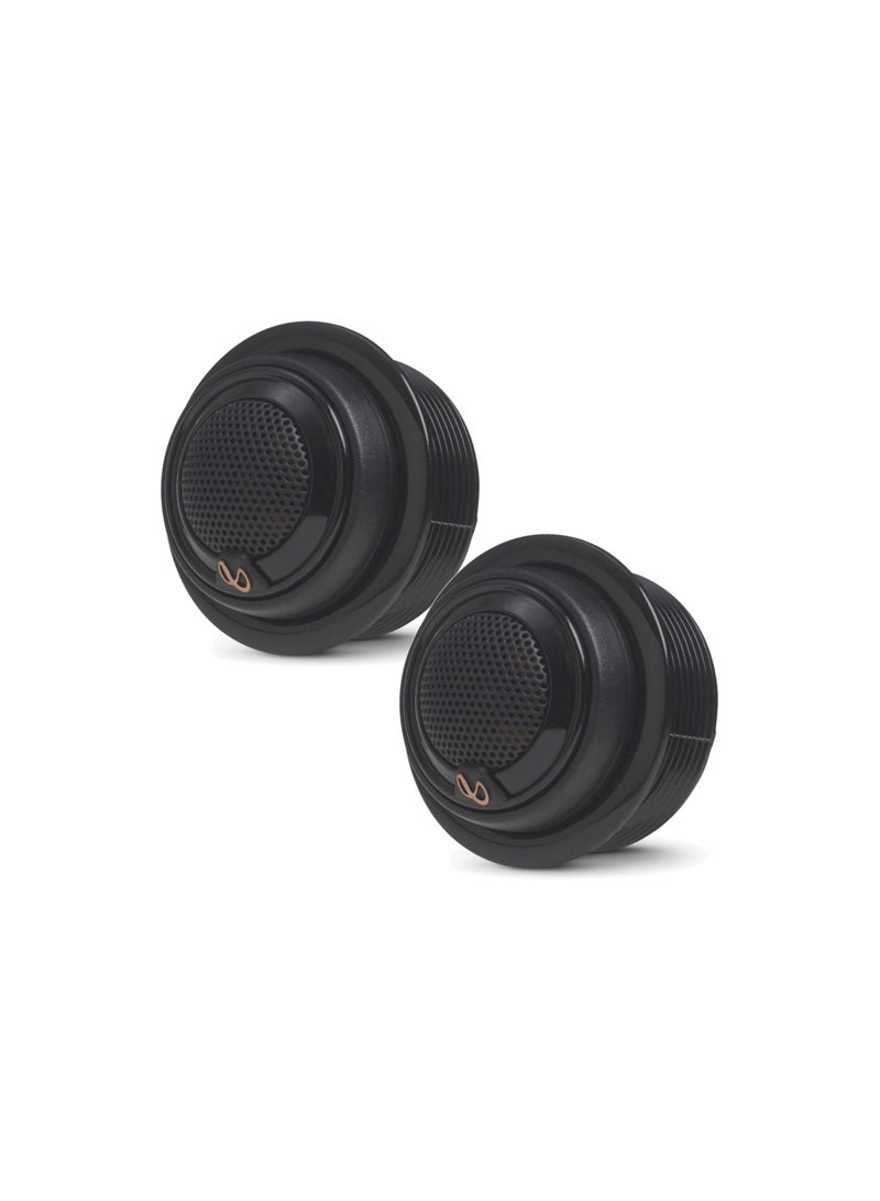 Infinity Infinity's REF-375tx 3/4" dome tweeters will bring refreshingly warm detail to your music and provide an improved stereo image — without being shrill or causing harshness. Infinity uses an edge-driven tweeter design and a large voice coil to help this tweeter handle up to 45 watts RMS. - Image 4