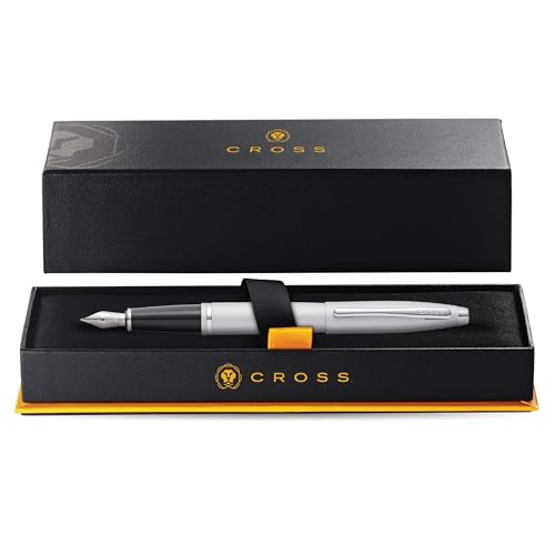 Cross Calais Refillable Fountain Presented in a Luxury Gift Box - Medium Point, Black Ink, Satin Chrome - Image 3