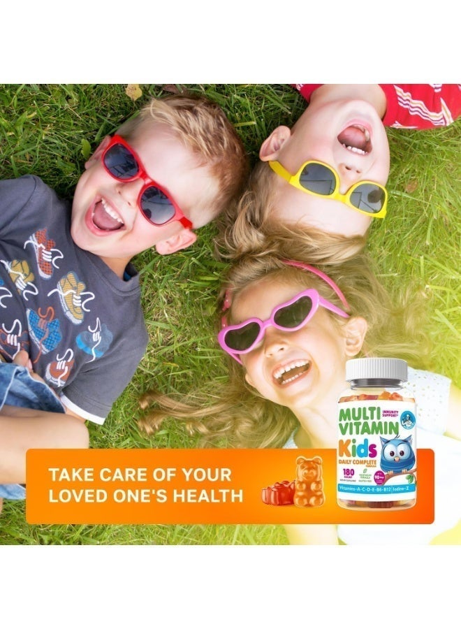 دكتور موريتز حلوى دكتور موريتز متعددة الفيتامينات للأطفال - مع فيتامينات أ، ج، د، هـ، ب6، ب12، والزنك، وغيرها - دعم يومي كامل - عبوة من قطعتين (120 قطعة) - Image 5