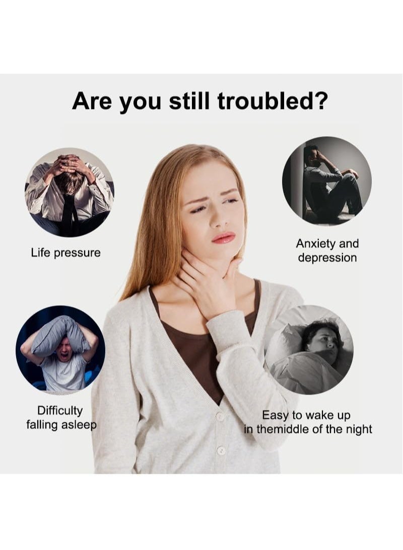 SYOSI Handheld Sleep Aid Device – Ergonomic USB Rechargeable Sleep Instrument for Faster Sleep, Portable Sleep Optimizer, Improves Sleep Pattern (White, One Size) - Image 2