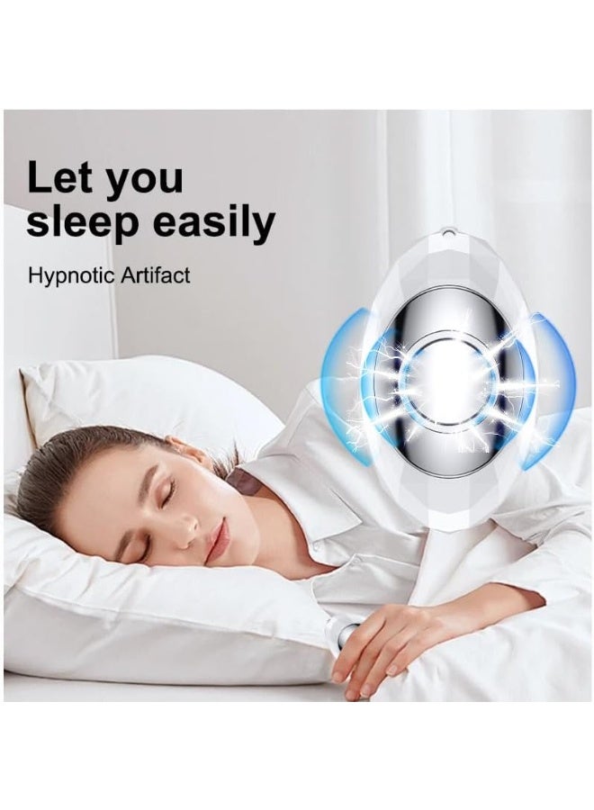 SYOSI Handheld Sleep Aid Device – Ergonomic USB Rechargeable Sleep Instrument for Faster Sleep, Portable Sleep Optimizer, Improves Sleep Pattern (White, One Size) - Image 3
