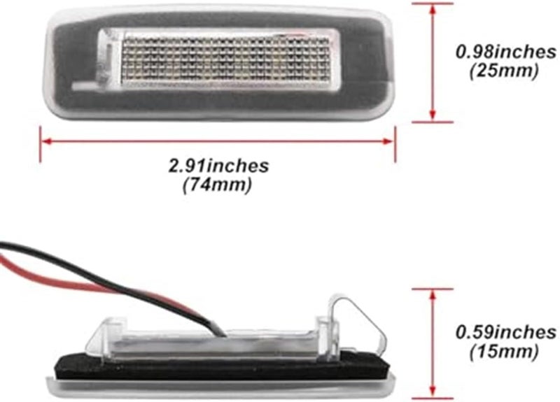 Wivplex 2Pcs License Plate Light for Ford Focus MK1 - Image 4