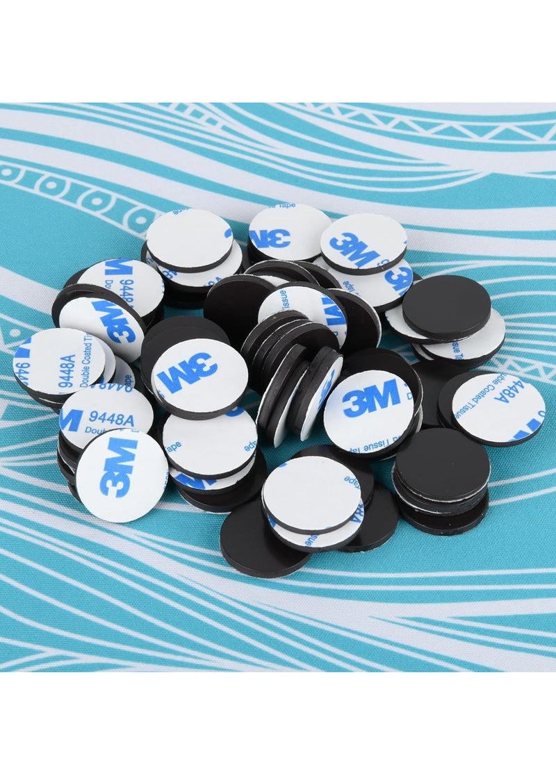 FengSVMA Magnetic Dots with 3M Adhesive Backing, Strong Magnetic Circles Flat Rubber Magnet Squares, Sticky Magnet Dots for Most Surfaces, Refrigerator Whiteboard Dry Erase Board (20mm, Round, 100 pcs)  - Image 2