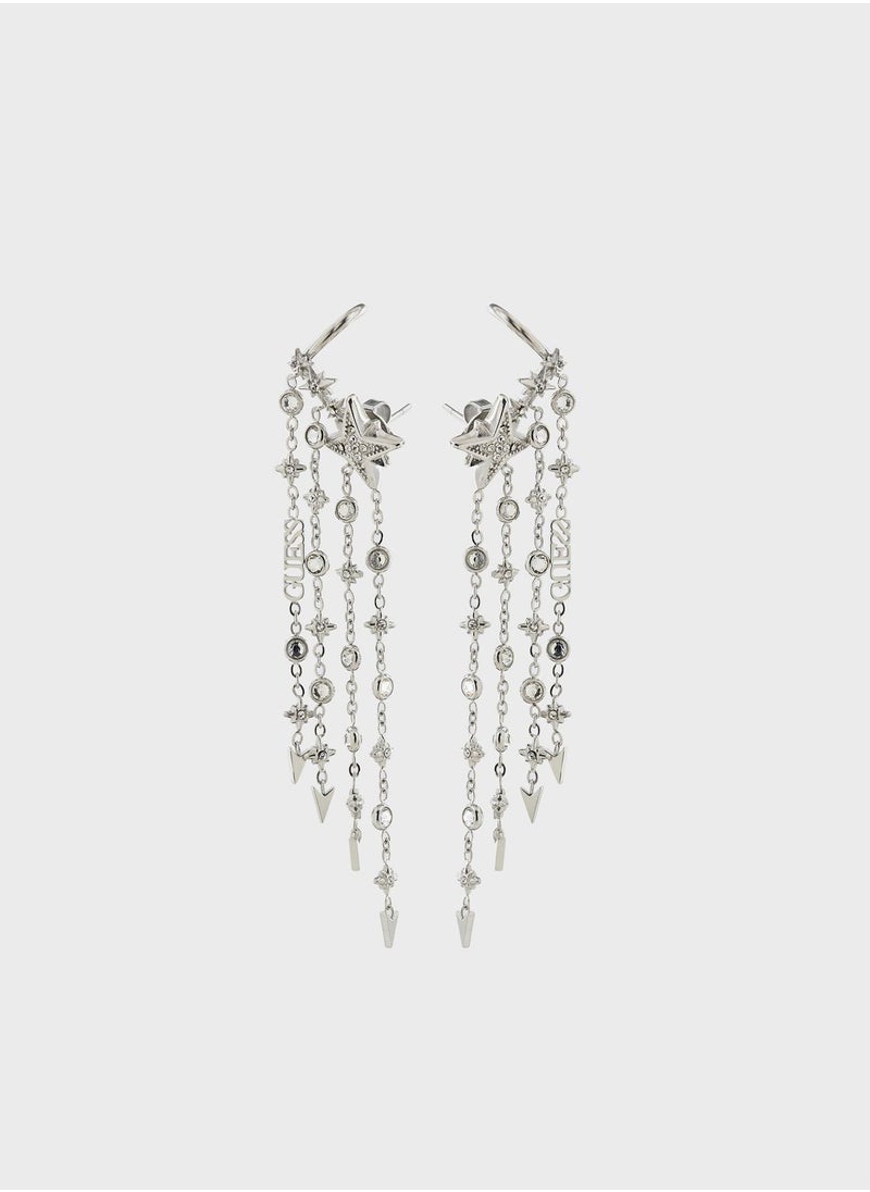 GUESS - Stars And Chains Waterfall Earrings - Image 1