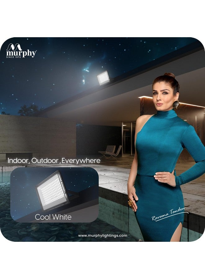 Murphy Stellar 100W LED Flood Light with 2-Year Warranty | Cool White | High Brightness Outdoor LED for Security, Landscape, Warehouse, Backyard| IP66 Waterproof | BIS Approved - Pack of 4 - Image 5