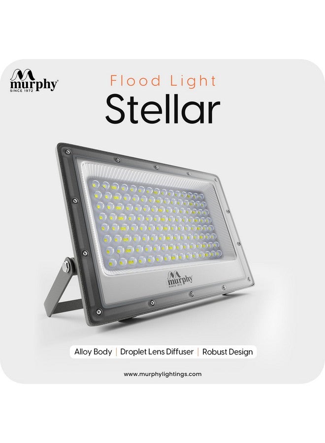 Murphy Stellar 100W LED Flood Light with 2-Year Warranty | Cool White | High Brightness Outdoor LED for Security, Landscape, Warehouse, Backyard| IP66 Waterproof | BIS Approved - Pack of 4 - Image 2