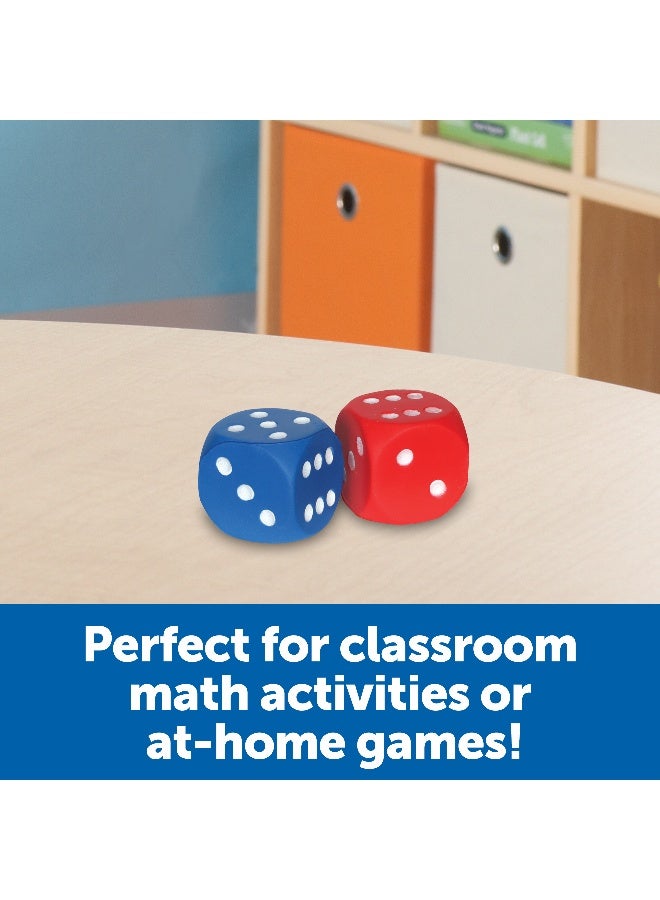 Learning Resources Giant Foam Dot Dice (Set Of 2, 13Cm, Black/White, Ages 3+) - Image 3