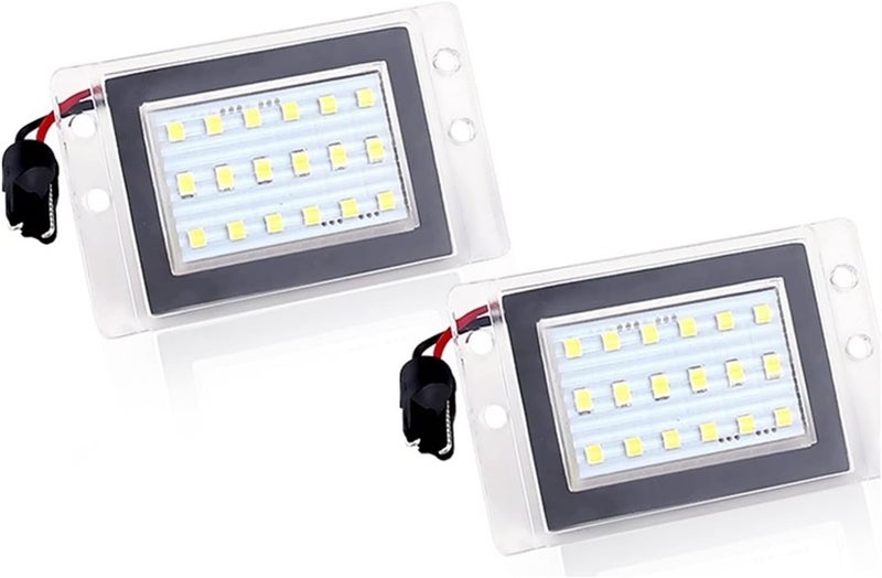 QASULER 2pcs LED License Plate Light for Volvo - Image 1