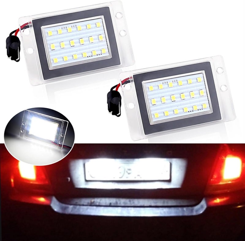 QASULER 2pcs LED License Plate Light for Volvo - Image 3
