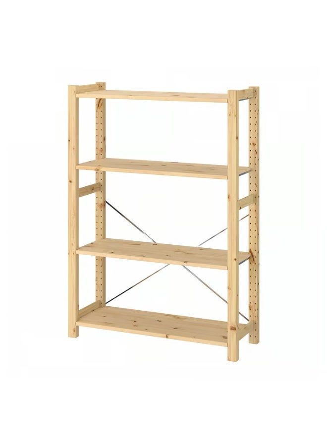 IKEA (IKEA) وحدة رفوف من خشب الصنوبر 89 × 30 × 124 سم - Image 1