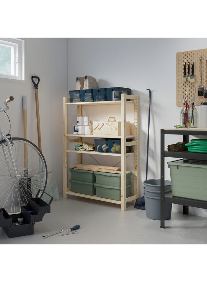IKEA (IKEA) وحدة رفوف من خشب الصنوبر 89 × 30 × 124 سم - Image 2