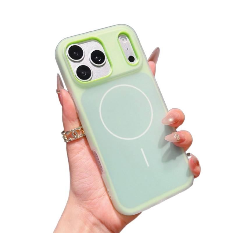 Silicone MagSafe Case for iPhone 17 / 17 Air / 17 Pro / 17 Pro Max with Drop Protection and Anti-Fingerprint plus Shockproof plus Skin Feel plus Magnetic in Green - Image 1
