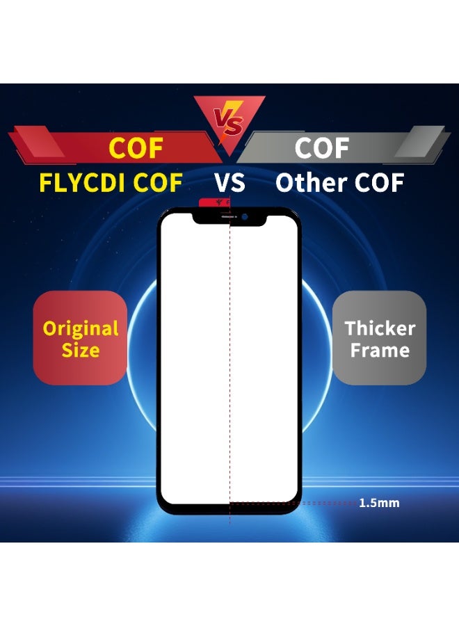 FLYCDI for iPhone 11 Pro Screen Replacement Kit Black Display 3D Touch Digitizer Assembly 5.8 inch with Repair Tool, compatible with Model A2160, A2217,A2215 - Image 3