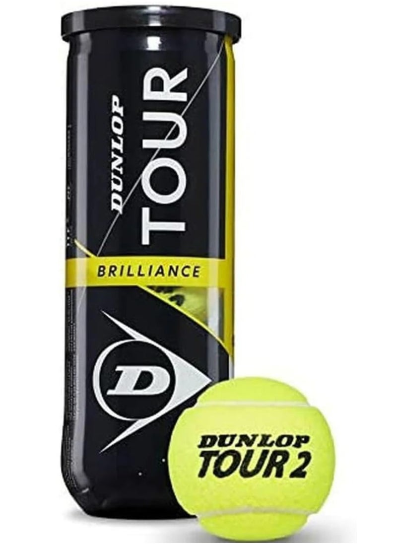 DUNLOP Tennis Balls Tour Brilliance | 3 Ball PER | High-Performance Balls For Competitive Play  - Image 3