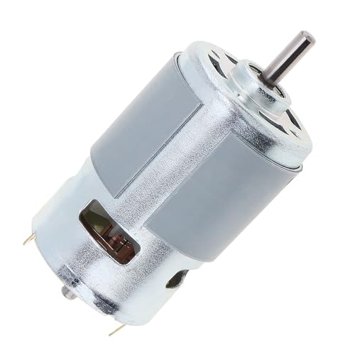 ChgImposs 775 DC Motor 12V 12000RPM High-Speed Large Torque Motor for Small Drill Micro Machine/DIY Model Car with Ball Bearing, Fan Blades, 775 DC Motor - Image 1