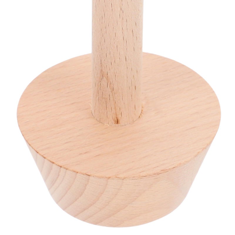 Wooden Egg Tart Molds XL Pastry Pusher Tamper Sturdy Baking Tool For Pies - Image 4