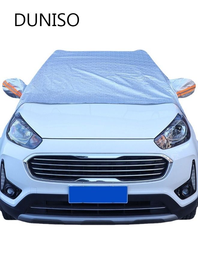 DUNISO Windshield Sunshade Car Sun Protection Cover Car Shade Front Windshield Blocks 99% UV Rays Keeps Your Vehicle Cool Foldable - Image 1