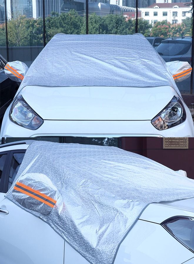 DUNISO Windshield Sunshade Car Sun Protection Cover Car Shade Front Windshield Blocks 99% UV Rays Keeps Your Vehicle Cool Foldable - Image 2