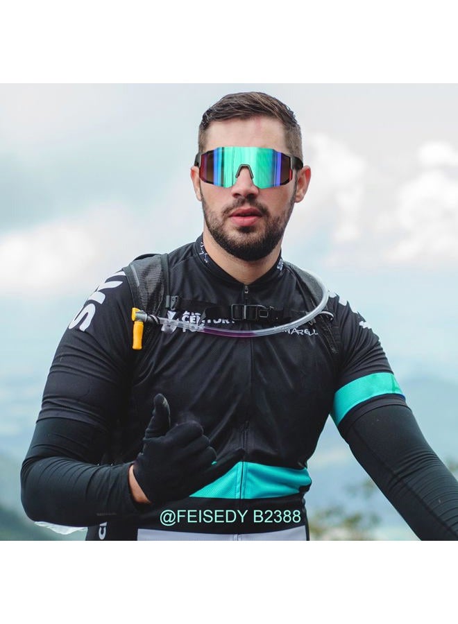 FEISEDY Sports Sunglasses Mens Women Baseball Biking Cycling Sunglasses for Teens UV400 Protection B2388 - Image 2