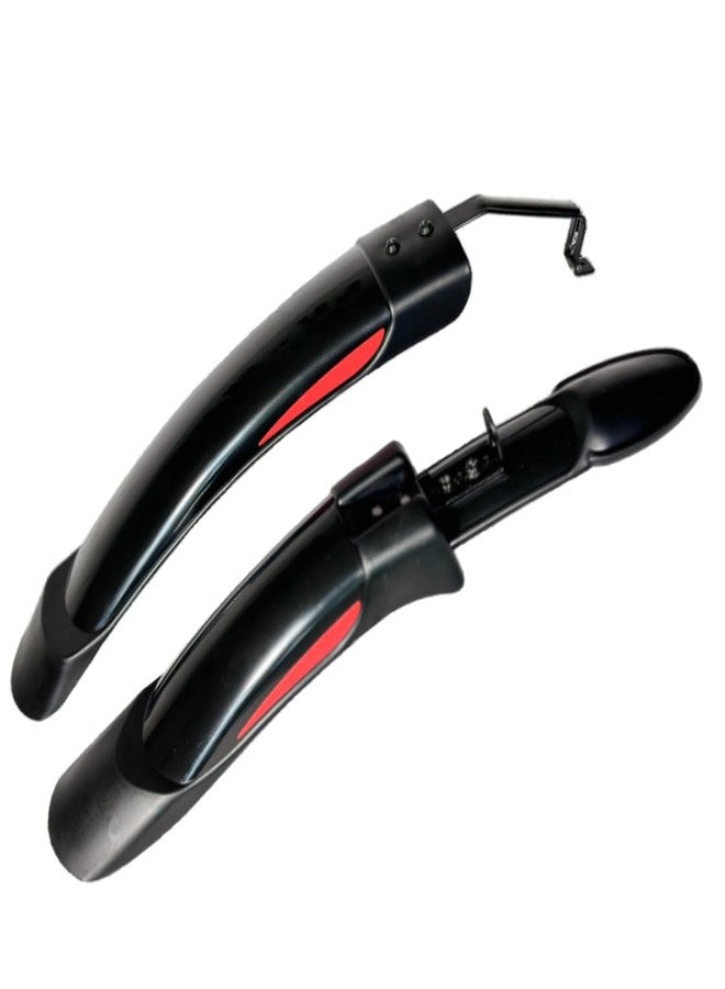 Impetus Cycle Mudguard for 24 Inch 26inch Bicycle Fender Reflected Tape Red Heavy Plastic Material Suitable for Both Carrier and Non Carrier MTB Front Rear Set - Image 4