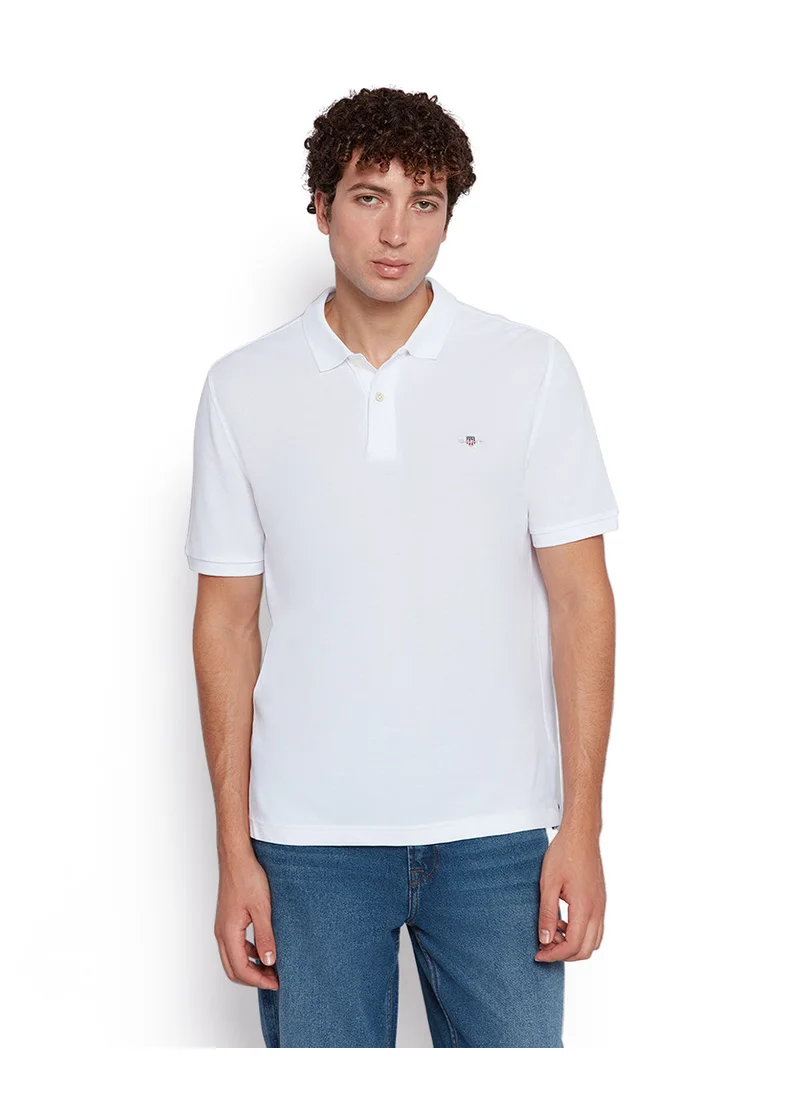 GANT Gant Men’S Short Sleeve Cotton Piqué Polo With Shield Logo