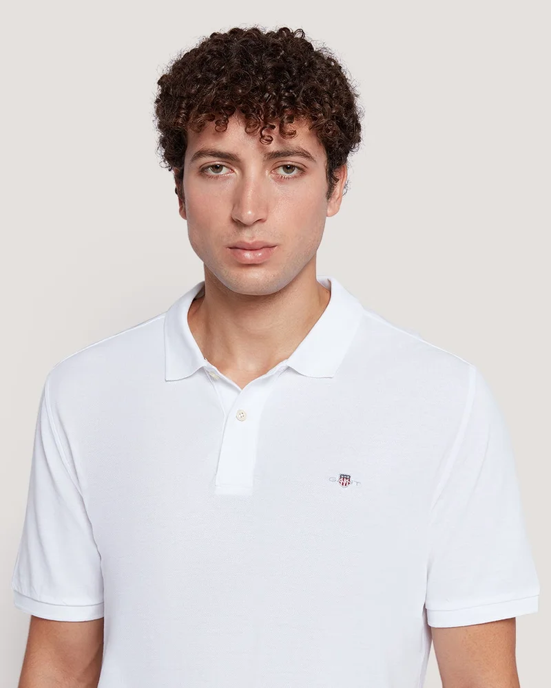 GANT  Gant Men’S Short Sleeve Cotton Piqué Polo With Shield Logo for Men | Best Price UAE