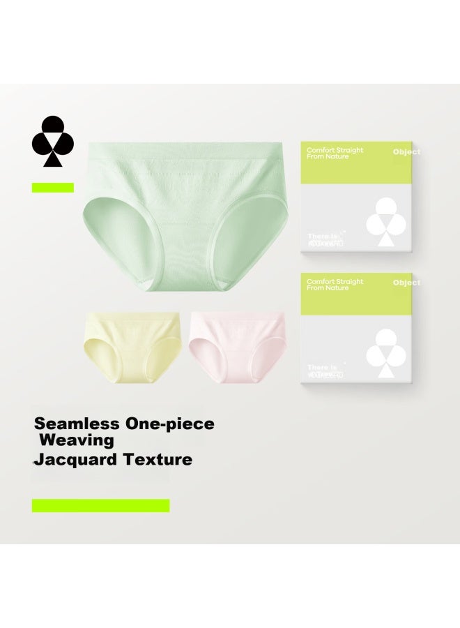 Youkeshu Seamless One-piece Woven Women's Modal 10a Antibacterial Seamless High Elastic Hip-shaping Breathable Girls' Briefs - Image 1