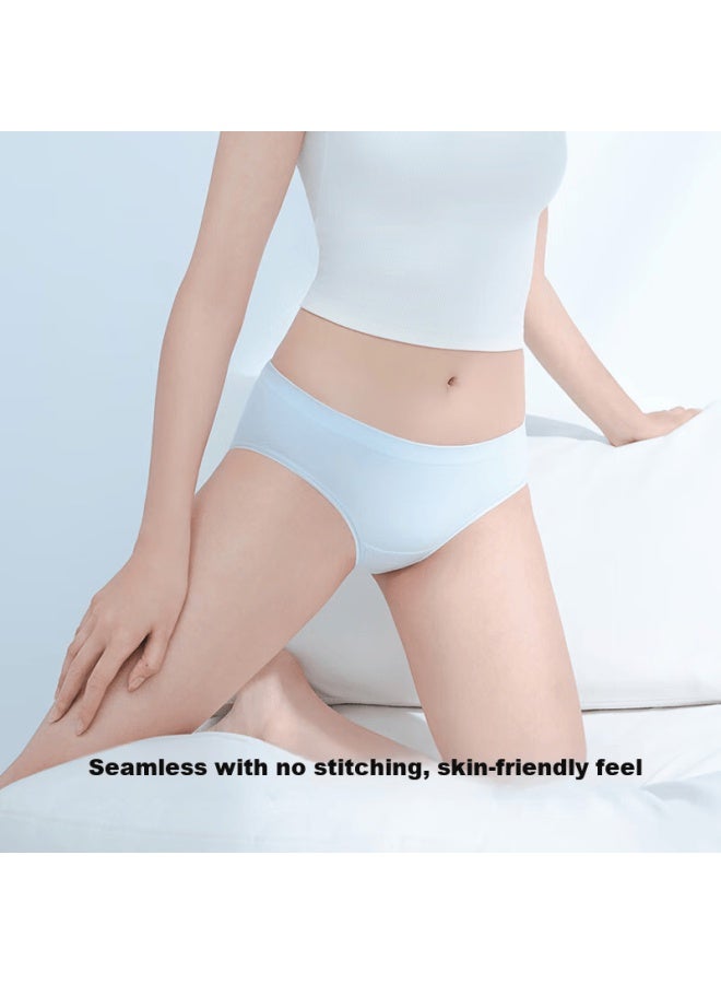 Youkeshu Seamless One-piece Woven Women's Modal 10a Antibacterial Seamless High Elastic Hip-shaping Breathable Girls' Briefs - Image 4