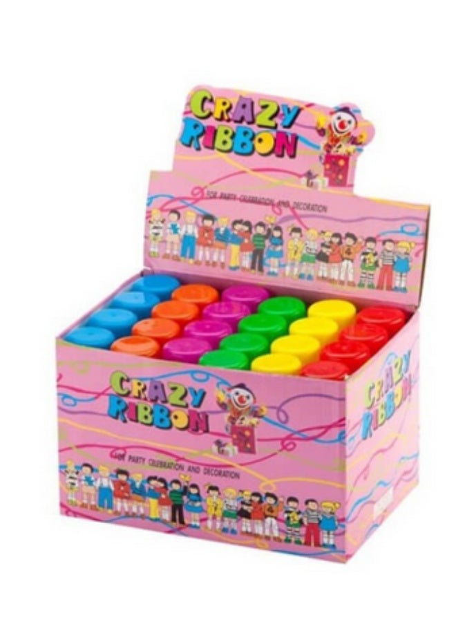 Crazy Ribbon String Spray For Parties - 24 X 3 Oz