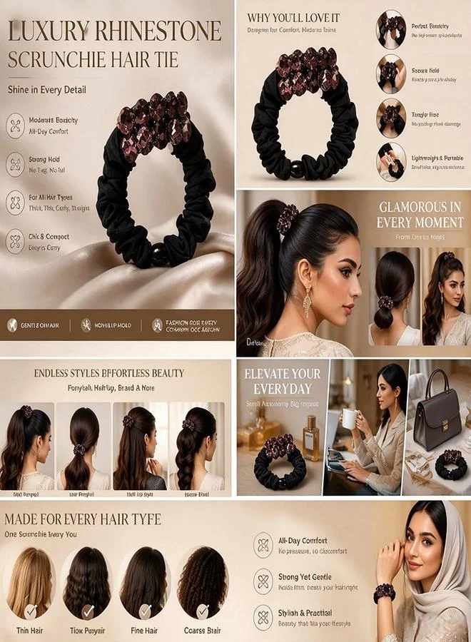 تايك تو Embellished Scrunchies