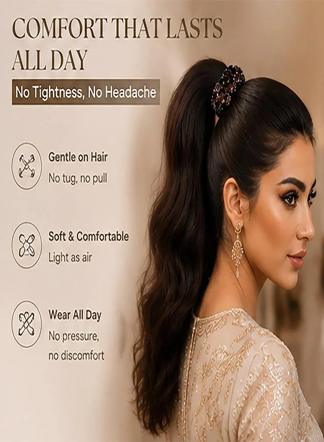 Take Two  Embellished Scrunchies for Women | Best Price UAE