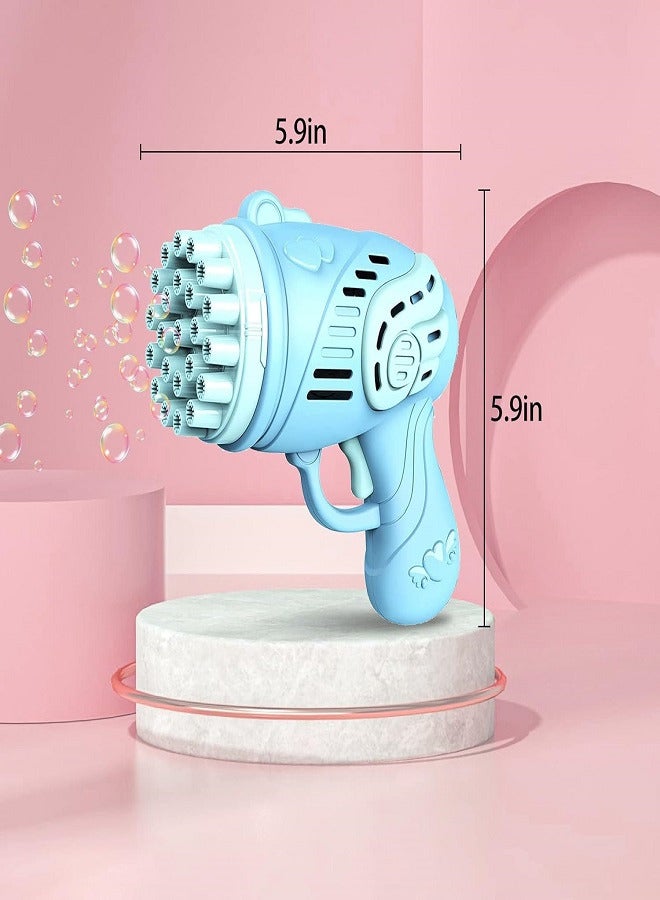 BUBBLE GUN 23 Hole Bubble Machine Gun for Kids,2026 Upgrade Toy Gift Outdoor Bubble Maker Bubble Gun, Super Large Phantom Light Automatic Bubble Machine Toys for Kids Boys Girls Birthday Gifts - Image 1