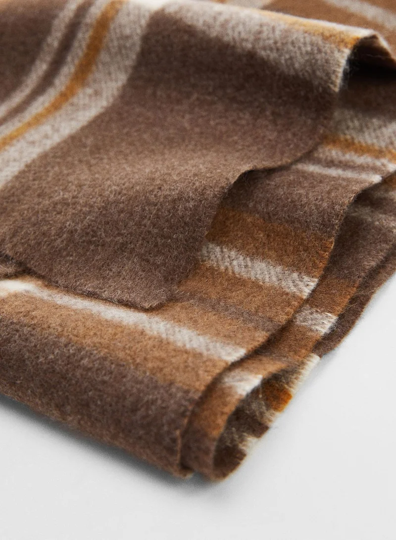 Mango Man Checked Scarf