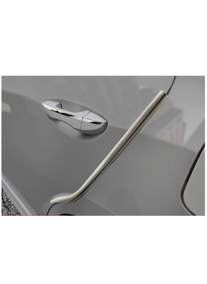 PAMEER Car Door Edge Guard Protectors P Shape Rubber Edge Trim Rubber Clip Buffer to Avoid Collision with Other Vehicle Bodies Size 50cm Beige Color  - Image 3