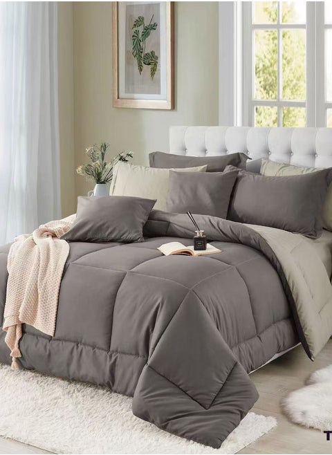 Quilt, Sanded Quilt, Plain Color, Single 5 Piece Set Double 8 Piece Set, Machine washable