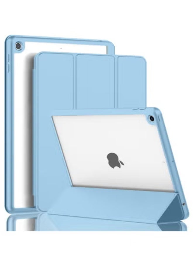 TIGER iPad 9th/8th/7th Generation 10.2-Inch Case – Slim Lightweight Smart Cover with Pencil Holder & Shockproof Transparent Back | Auto Wake/Sleep & Foldable Stand | Sky Blue Protective Case for iPad 2021/2020/2019 | Ideal for Students, Professionals & Everyday Use - Image 1
