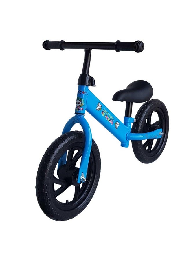 GOCART WITH G LOGO - GOCART WITH G LOGO Kids Training Bicycle Without Pedal for 1.5 to 3 Year Old Kids (Blue (Black MAG Wheel)) - Image 1