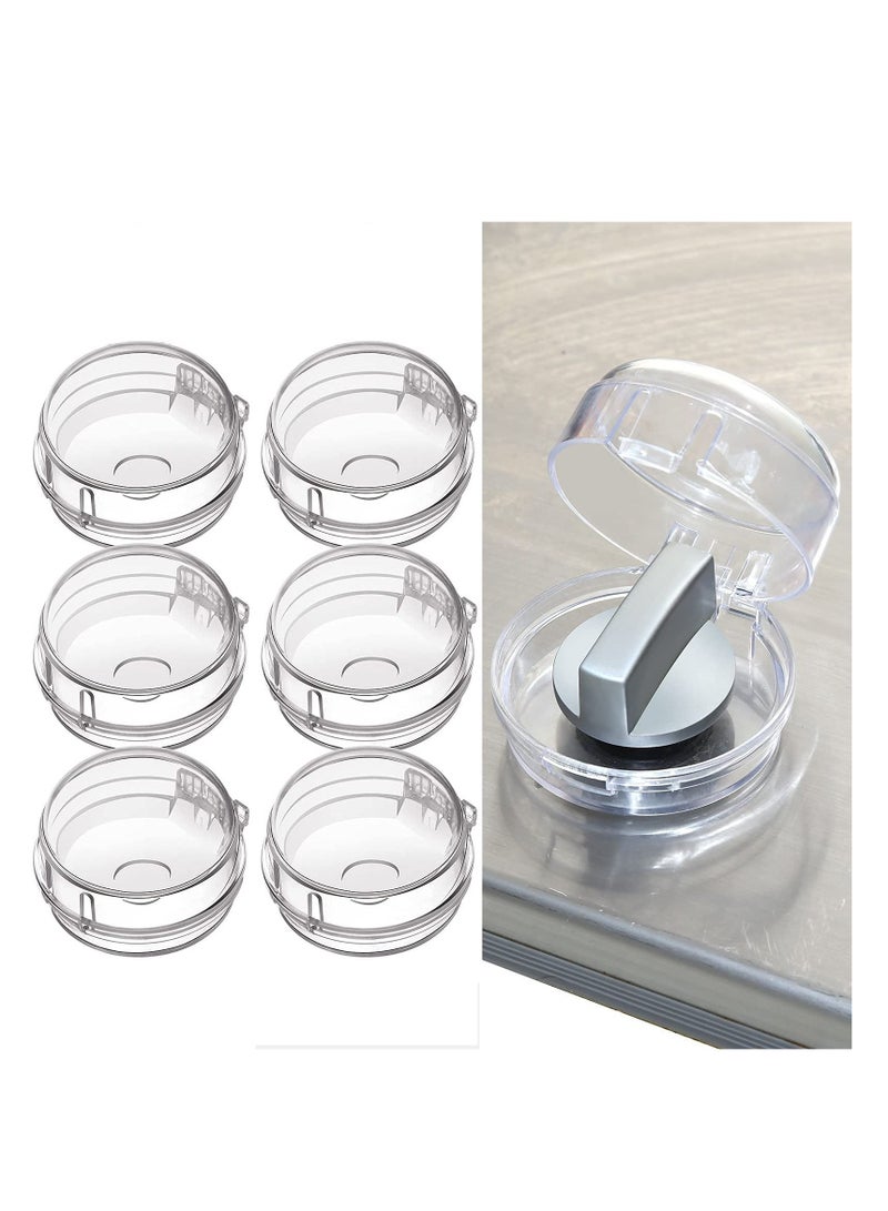 Excefore Transparent Stove Knob Covers Kitchen Gas Stove Knob Covers Safety Oven Knob Covers Toddler Child Proof Kitchen Safety Guard Easy to Install for Home Kitchen - Image 1
