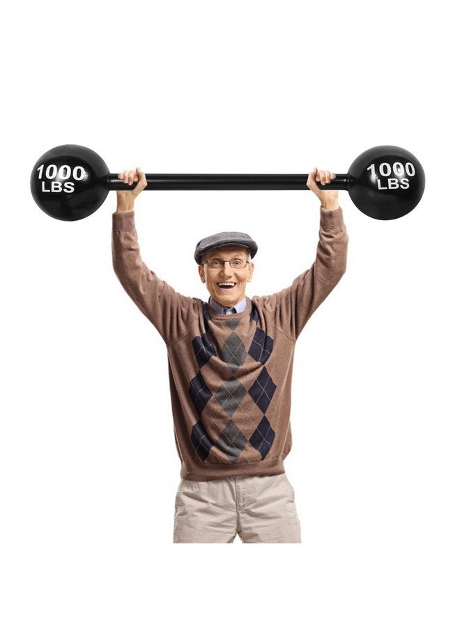 EVERMARKET 2 قطع باربل دمى عملاقة قابلة للنفخ، زينة حفلات عيد الميلاد/الهالوين في السيرك، أوزان مزيفة لملابس التنكر، مستلزمات الحفلات، إكسسوارات لصور شخصية لزي الرجل القوي قابلة للنفخ - Image 5