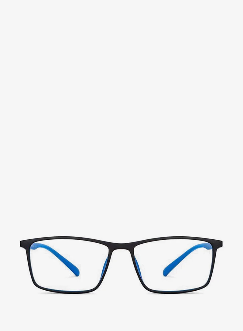 Lenskart Blu Zero Power Bluecut &amp; Antiglare Rectangular Shape Computer Eyeglasses LB E14255 - Lens Size: 53mm - Black