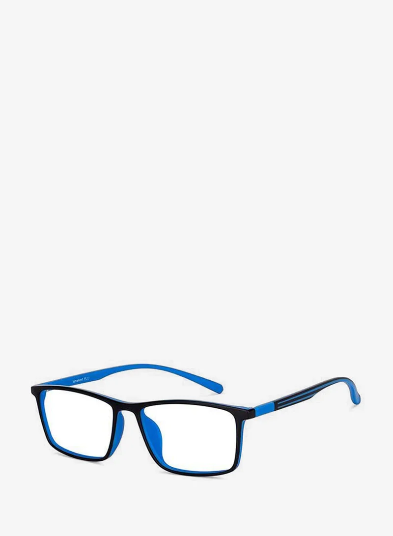 Lenskart Blu Zero Power Bluecut &amp; Antiglare Rectangular Shape Computer Eyeglasses LB E14255 - Lens Size: 53mm - Black