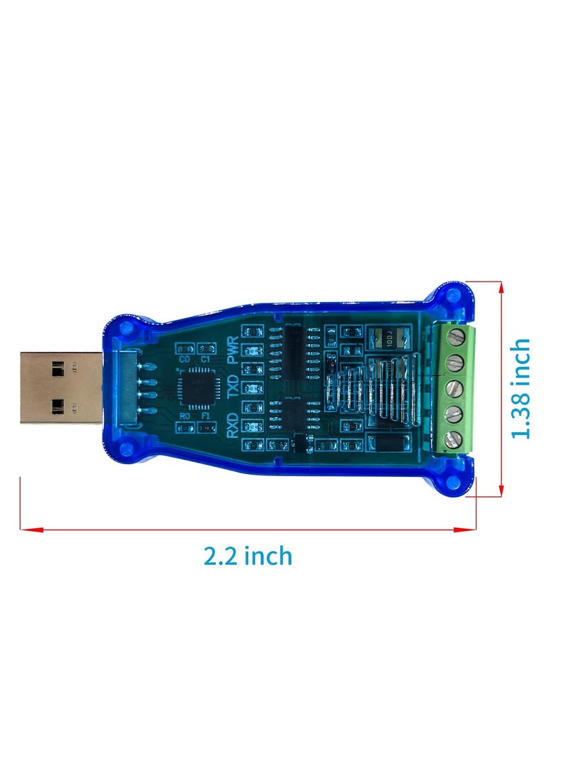 TECH SH-U10 USB to RS485 Converter with CP2102 Chip Compatible with Windows 7,8,10,Linux,Mac OS